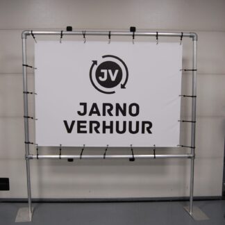 Steigerframe reclamedoek huren eindhoven